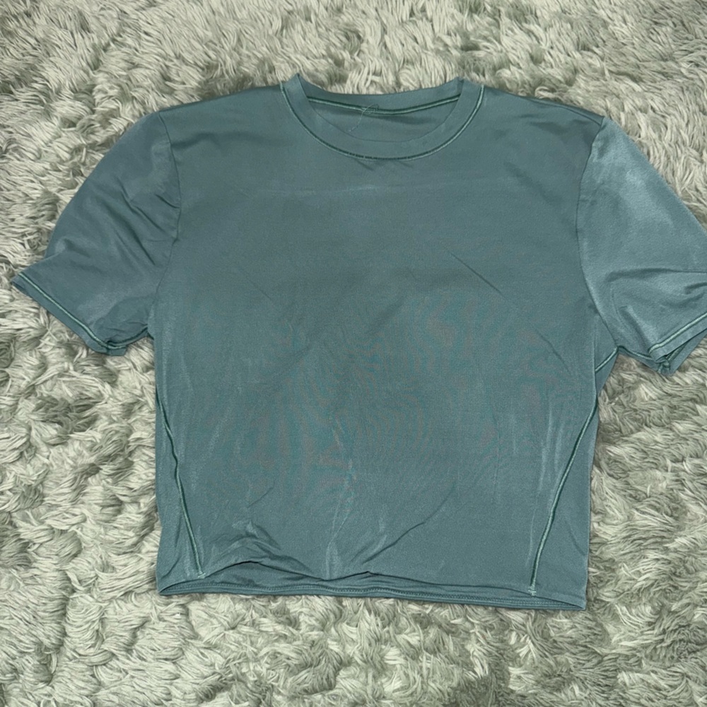 Lululemon Wundermost Ultra-Soft Nulu Crewneck Cropped T-shirt